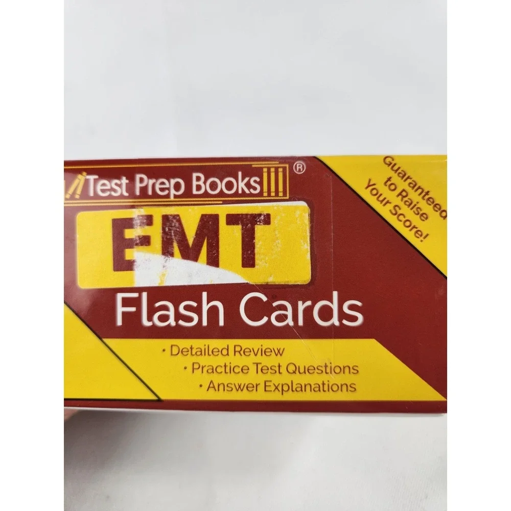 Test‎ Prep Books EMT Flash Cards Emergency Medicine Exam Preparation English